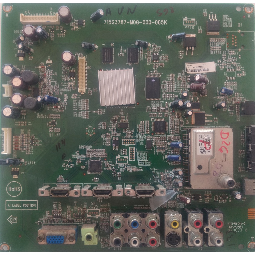 Placa Principal Tv Aoc D32w931 715g3787 Mog 000 005k