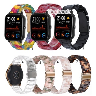 Pulseira De Resina Transparente De 20mm Para Huami Amazfit Gts 2e Gts2 Mini GTS3
