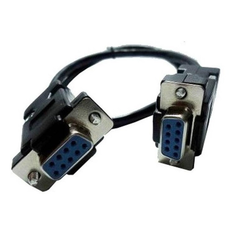 Cabo Serial db9 9 pinos femea x femea 1.2 metros para Balança Elgin Dp-15 Plus Comunicação Dados Pc