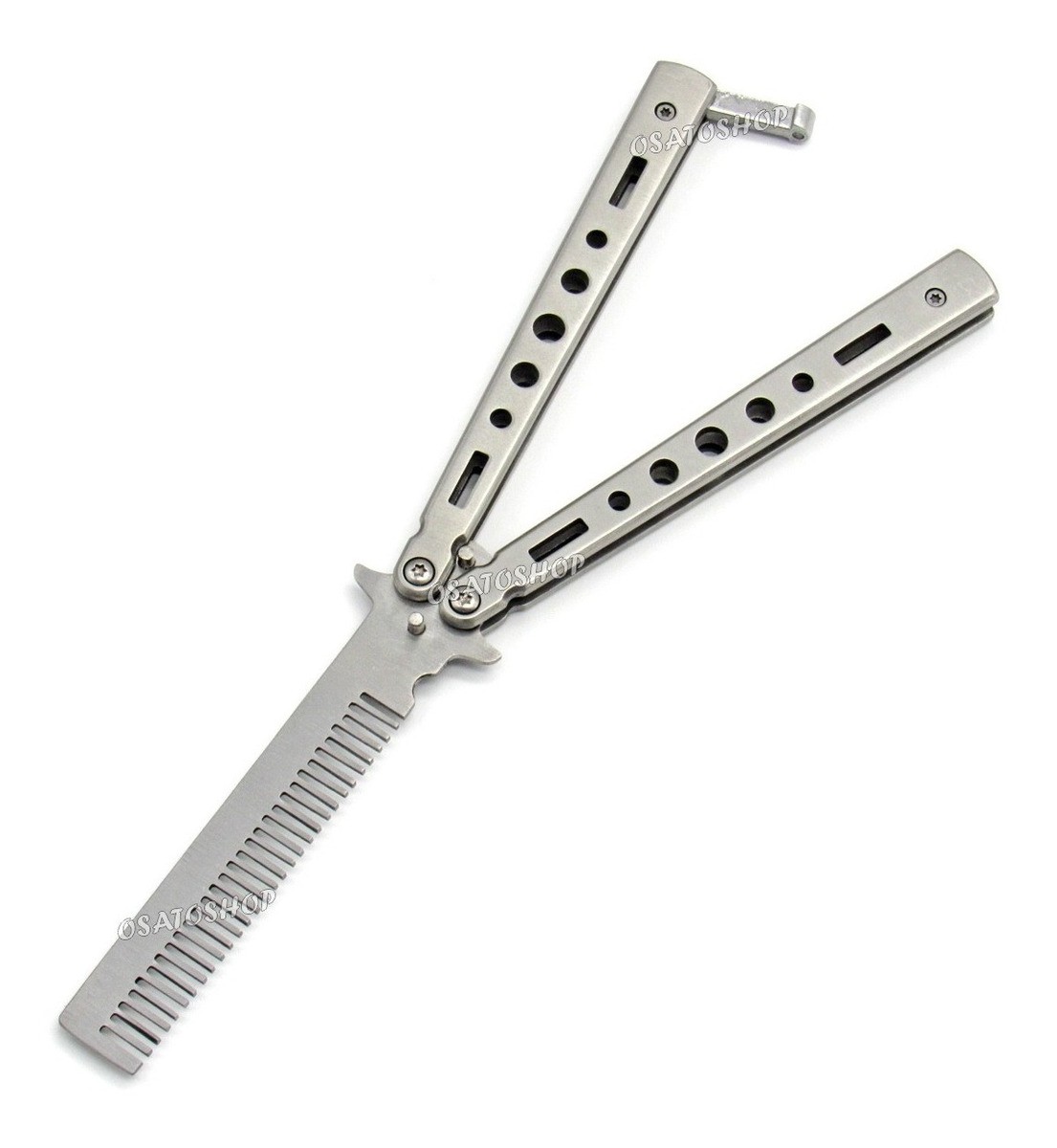 Canivete Butterfly Pente Sem Fio Inox Para Treinos + Bainha | Shopee Brasil