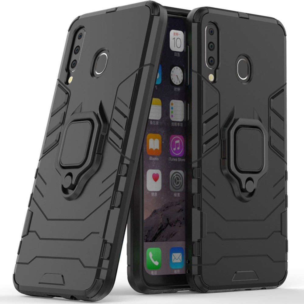 Samsung Galaxy M10 M20 M30 A10 A20 A30 A40 A50 A60 A70 A80 Case Capa De Silicone Tpu Armadura De Metal Anel