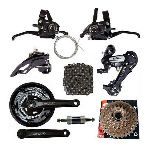 Kit 21v Bike Aro 29 Rapd Fire Câmbios Catraca Megarange Gta em Oferta na Shopee