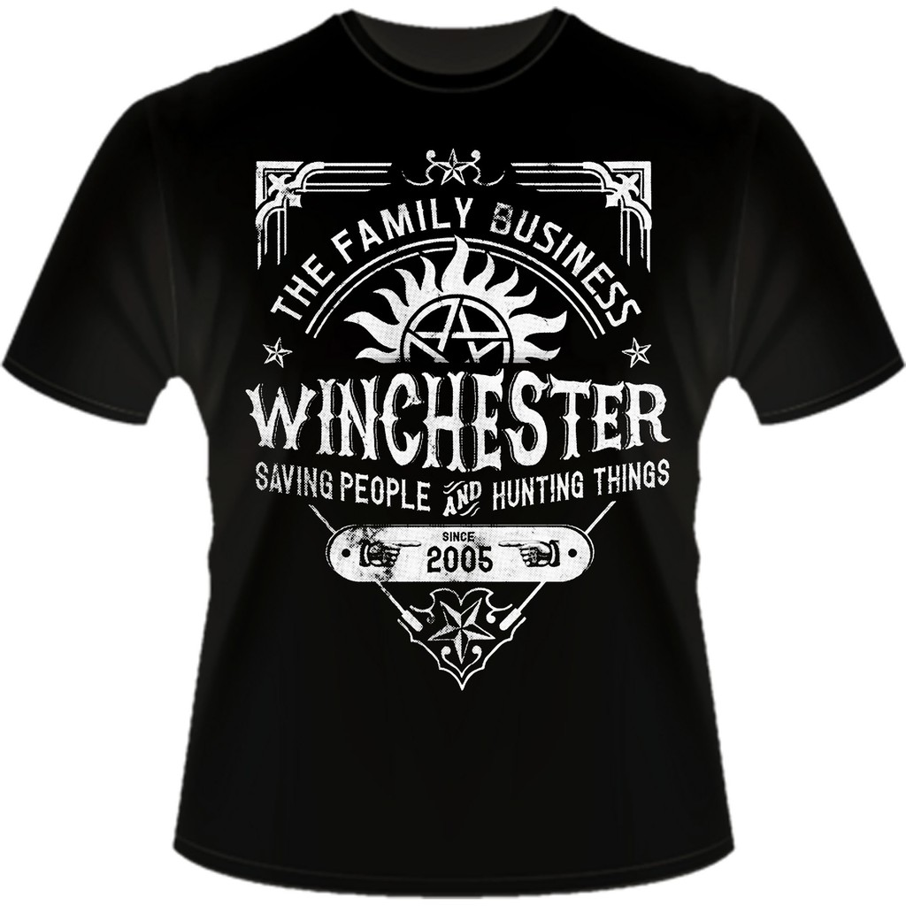 Camisa Winchester Family Bussines Camiseta Supernatural