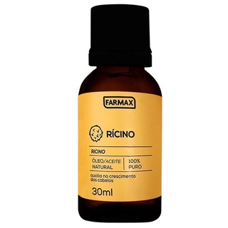Óleo de Rícino 100% Puro para Crescimento do Cabelo 30ml - Farmax