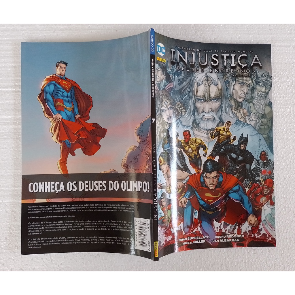 Injustiça - Deuses Entre Nós /panini Volume 7 (capa Cartão) | Shopee Brasil