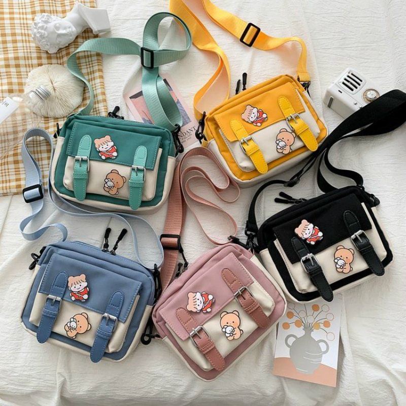 Saco Crazy bag De Lona Estilo Coreano Para Ombro Feminino Nova Moda Feminina Sacos Transversal 2023