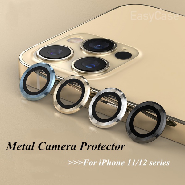 Protetor Metal Lente De Camera Iphone 11 12 Pro Max 1 Pc Shopee Brasil