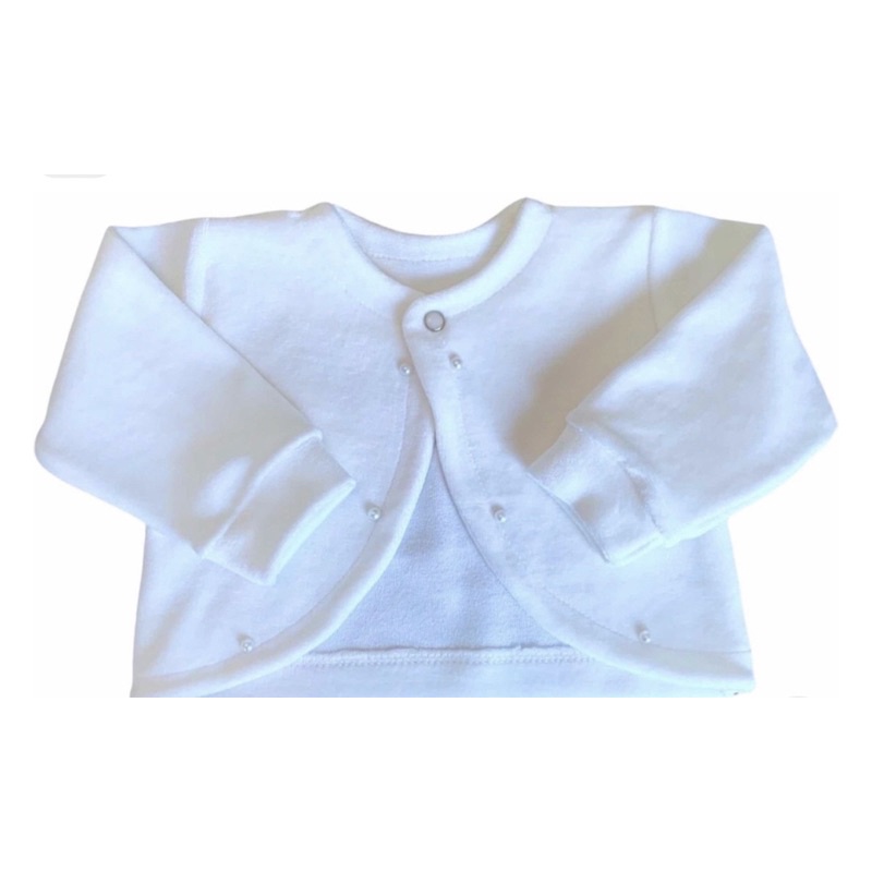 Bolero De Bebê Menina Plush Luxo Com Pérola 2 - 18 Meses Inverno Frio Mundo Nina Kids