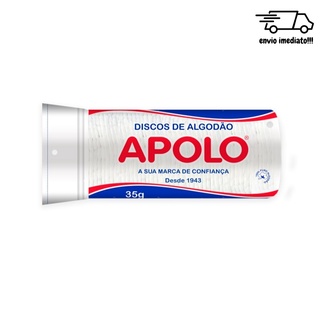 Algodão Disco Apolo - Limpeza Facial 35g Rosto e Unhas Acetona em Oferta na Shopee