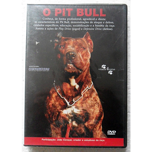 DVD O PIT BULL DOCUMENTARIO JOÃO CORAÇAR