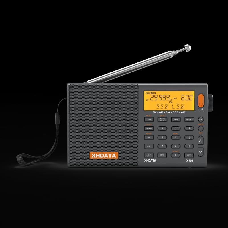XHDATA D-808 FM/AM/SW-SSB/エアバンド ラジオ - オーディオ機器