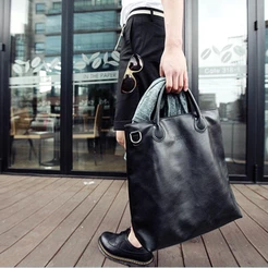 Bolsa De Ombro/Transversal De Couro Masculina