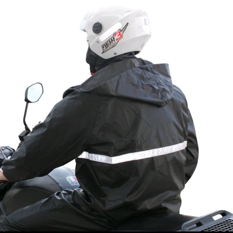 Capa de Chuva Moto Com Capuz 100% Impermeável Unissex Motoqueiro P, M, G e GG