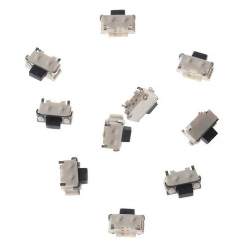 Botão Chave Power Volume Tablet Multilaser M7s 4 mm: 10 Unidades (Botão Interno Para Soldar Na Placa)