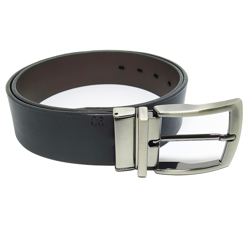 Cinto Masculino em Couro Legítimo Dupla Face 2 Em 1 em Oferta na Shopee