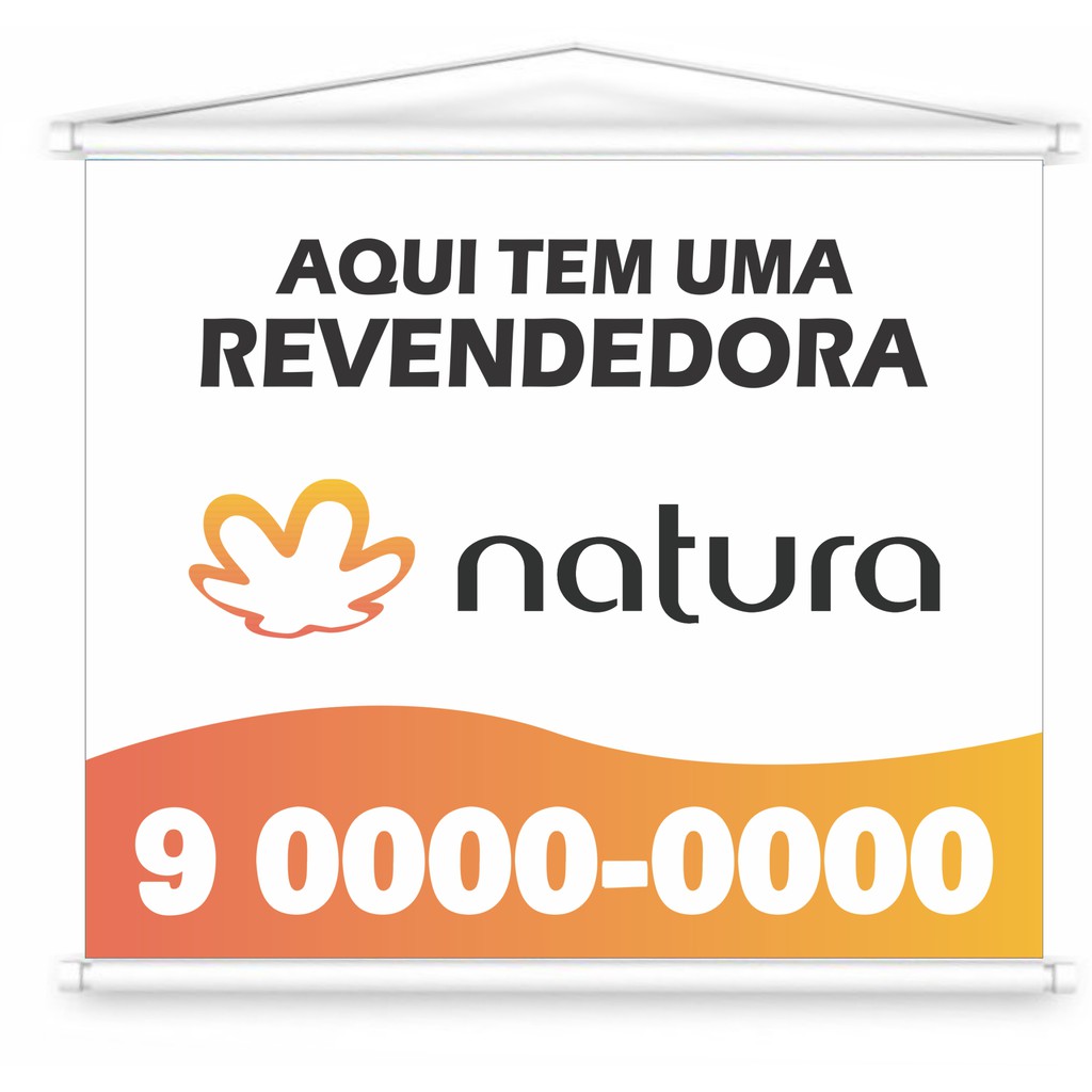 Banner Aqui Tem Uma Revendedora NATURA - 1 Unidade