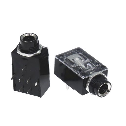 Conector Jack P10 7 pinos porca cromada
