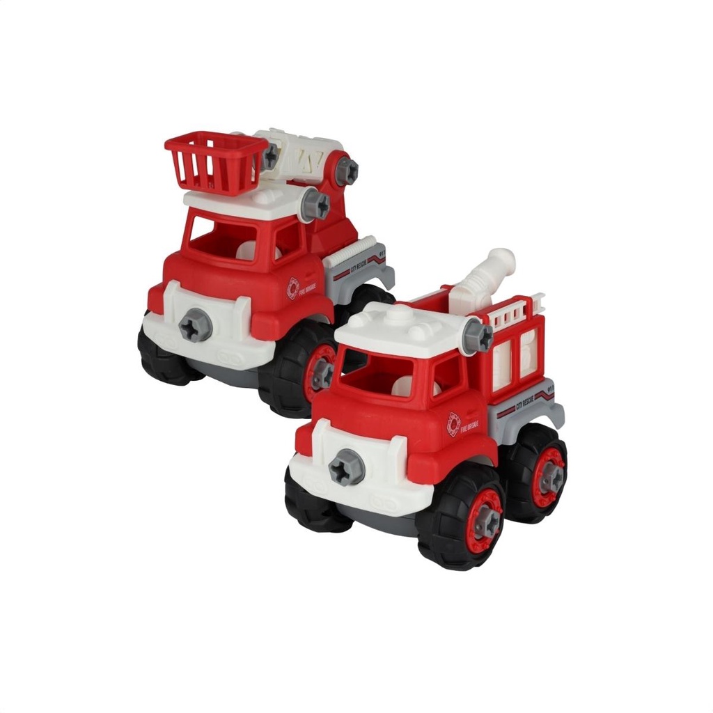 Carrinho Infantil De Bombeiro Monta e Desmonta BBR Toys