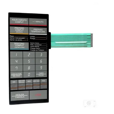 Membrana Teclado Microondas Sharp Mw615 Mw 615 Nova!