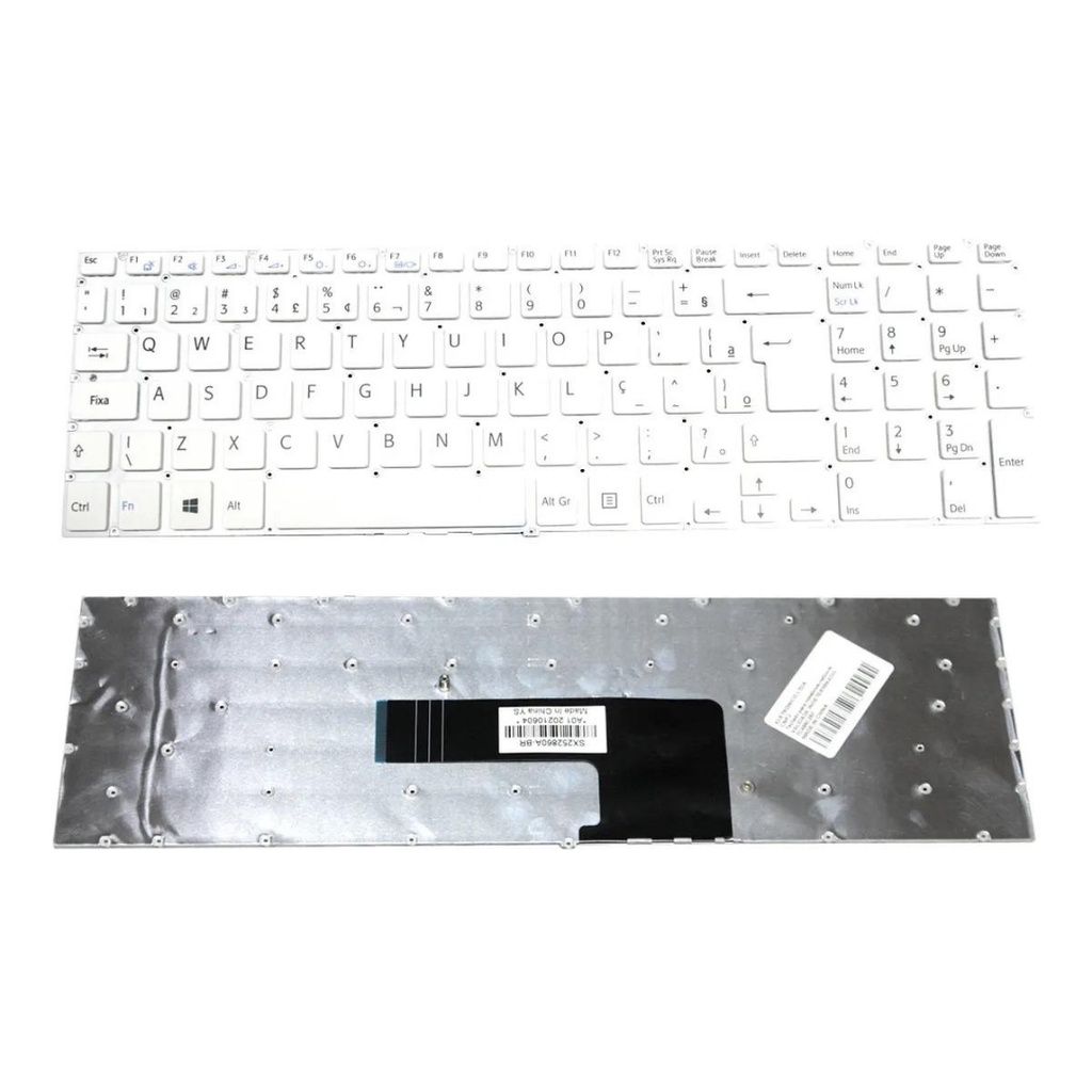 Teclado Para Notebook Sony Vaio Svf152c29x | Ç Branco C/ Garantia