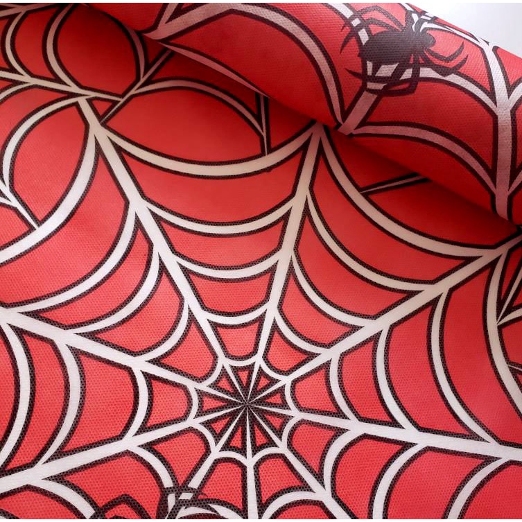 1-6 metros Tnt Estampado Teias de Aranha Homem Aranha para Decoração de Festas Mesa Parede Saquinho Surpresa