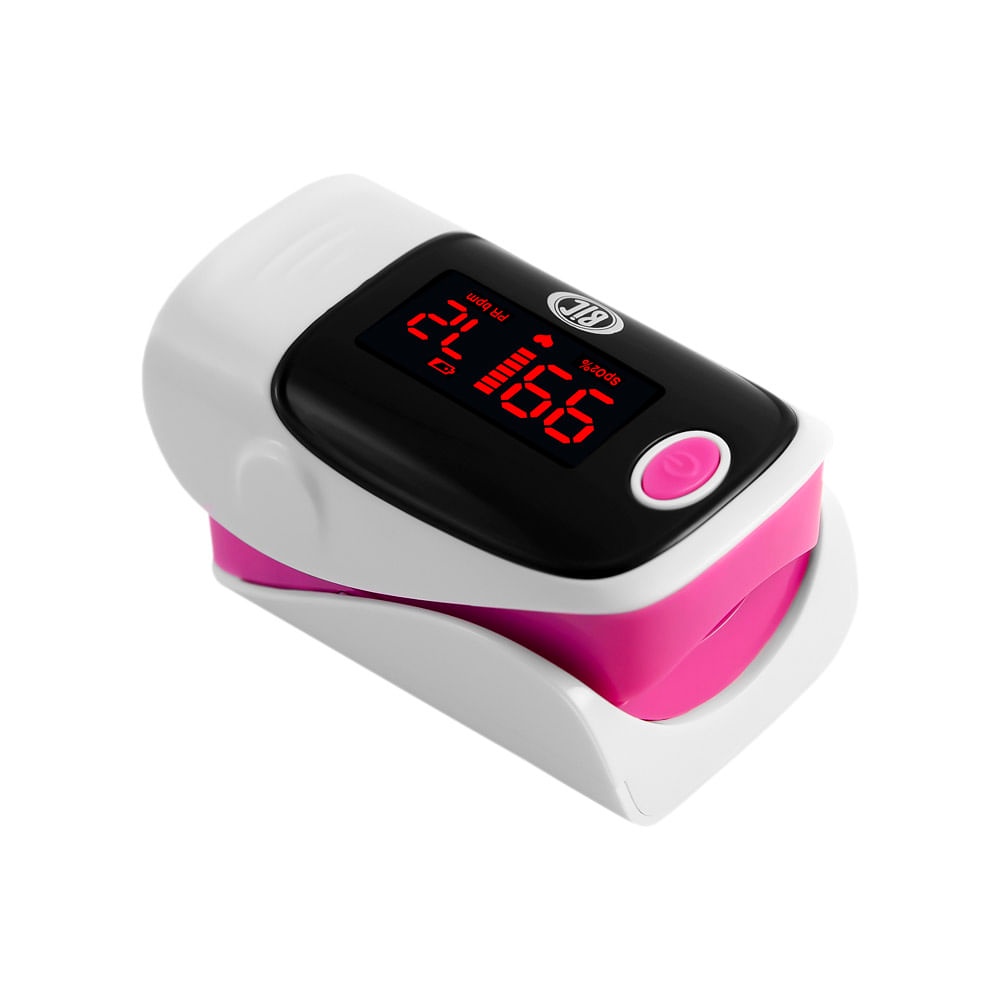 Oxímetro de Pulso Portátil de Dedo Led BIC Rosa