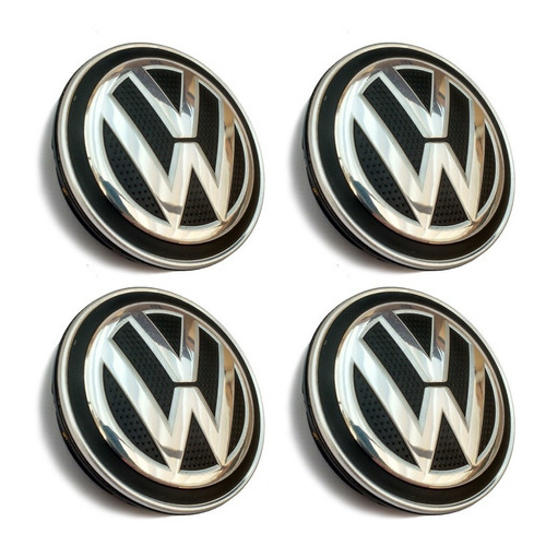 Kit Calota Tampa Centro Roda Volks Vw T-cross Aro 16 17