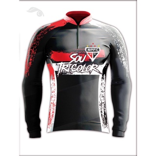 Camisa Camiseta Roupa Torcedor Tricolor Preta ml Personalizada