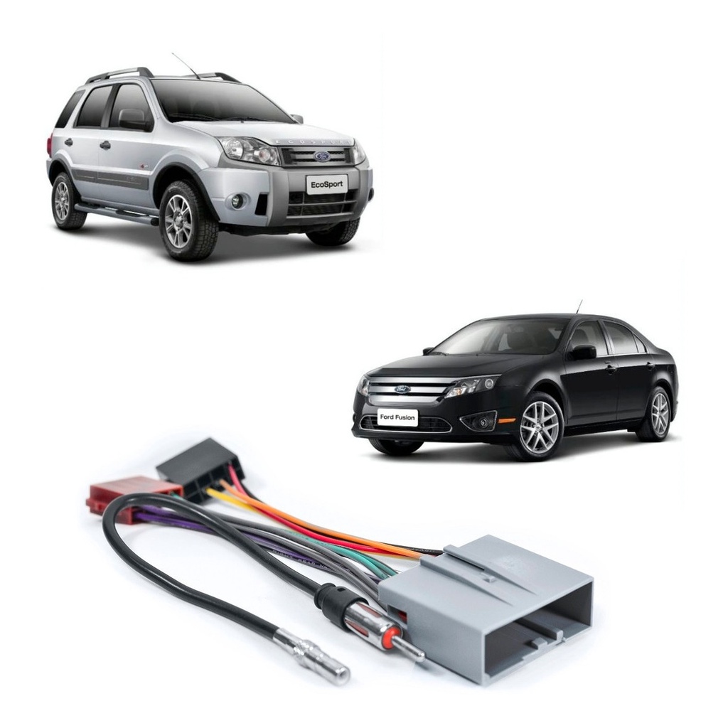 Chicote Para Rádio Carros Ano 2009 A 2012 Linha Ford Fusion Ecosport - Spare Parts and Accessories for Vehicles