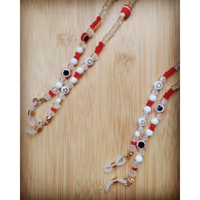 Acessórios de miçangas de Olho Grego, salva máscara, cordinha de óculos, pulseiras, cordinha celular/phone straps, chokers/gargantilha, colar, tornozeleira