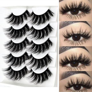 3D Sexy Multilayers Long Thick False Eyelashes Faux Mink Hair Extension Eye Lash
