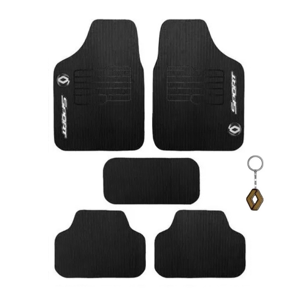 Tapetes Borracha 5 Peças Renault Clio Logan Sandero Duster Oroch Fluence Symbol Megane Duster