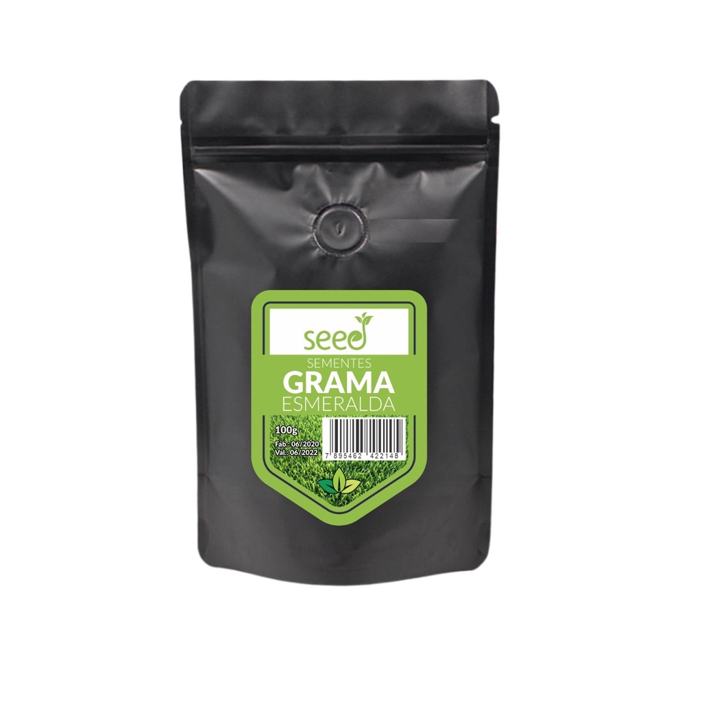 Semente Grama Esmeralda 100g Para 100m²