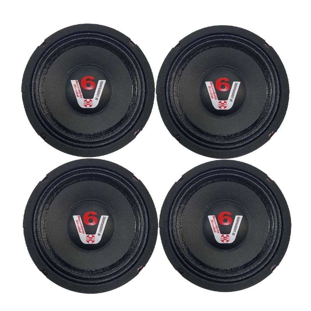 Kit 4 Woofer Medio Grave Compet 8 Polegadas 400w Rms 4 ohms Modelo Novo