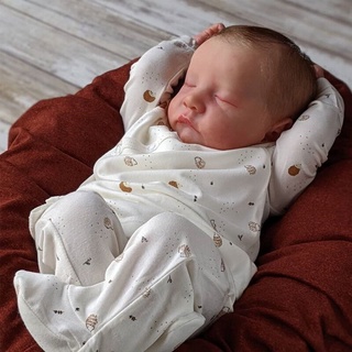 NPK 49 Centímetros Boneca Reborn Levi Corpo Inteiro De Silicone Macio Do Bebê Recém-Nascido 3D Tom Da Pele Com Visível Veias Mão Pintura