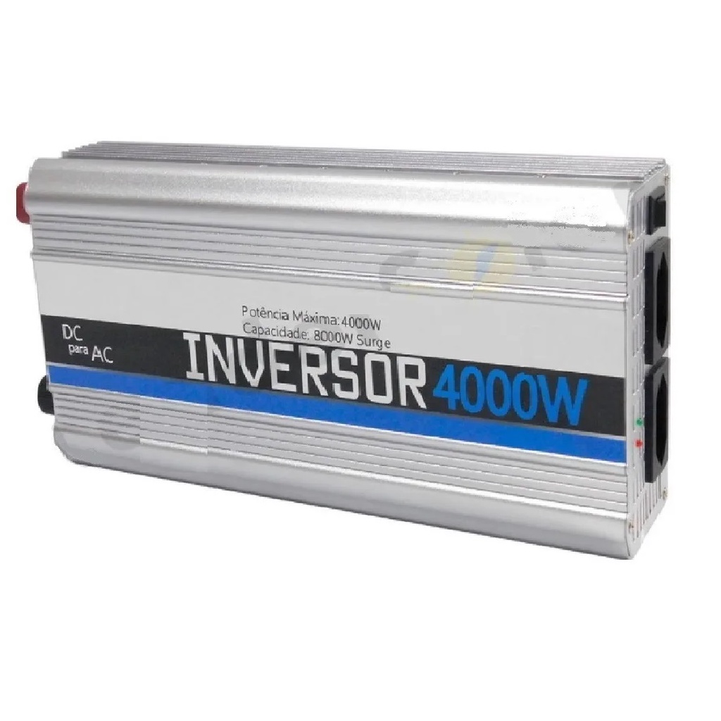 Inversor Tensão Potencia 4000w 12v / 24V Saida 110v 220V 60HZ Energia Solar AUTOMOTIVO