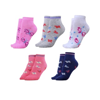 Kit 10 Pares Meia Feminina Soquete Cano Curto Estampada Conforto dia a dia