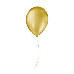 Balão de Festa Cintilante - Dourado - 5" 12cm - 25 unidades