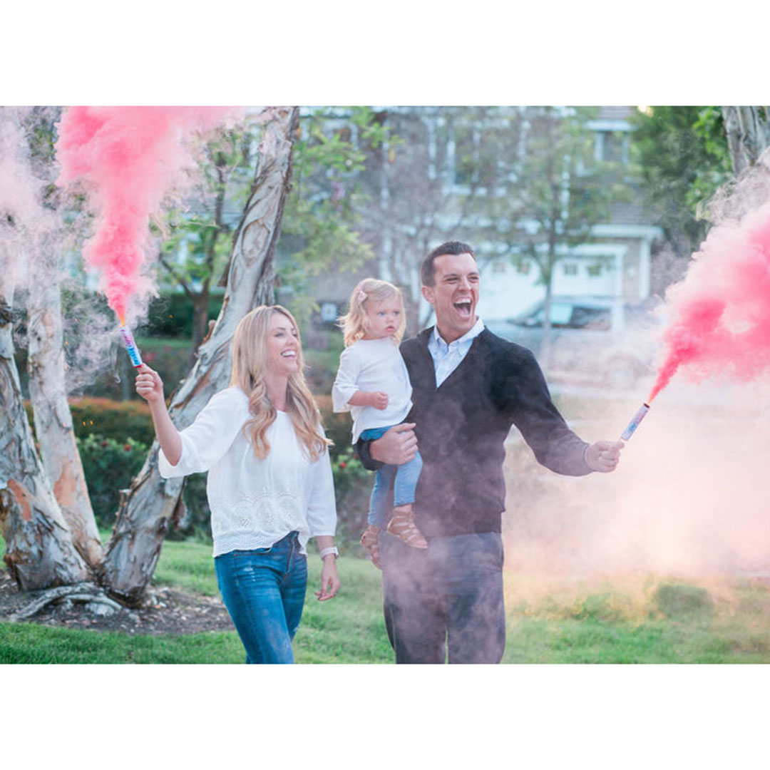 4 Fumaca Colorida Cha De Revelacao Rosa Ou Azul 38mm Cha De Bebe Shopee Brasil