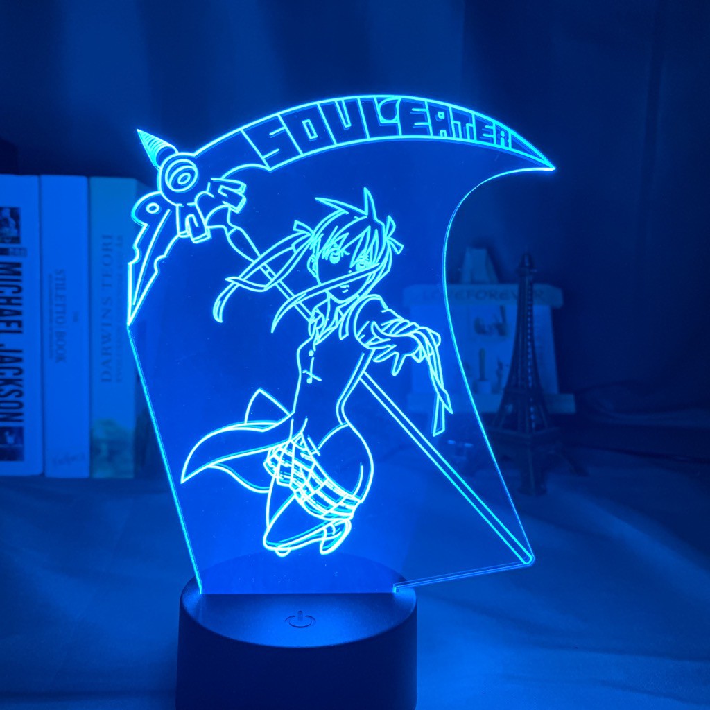 Anime Soul Eater Maka Albarn Figure Lâmpada Led Noturna Jagermeister
