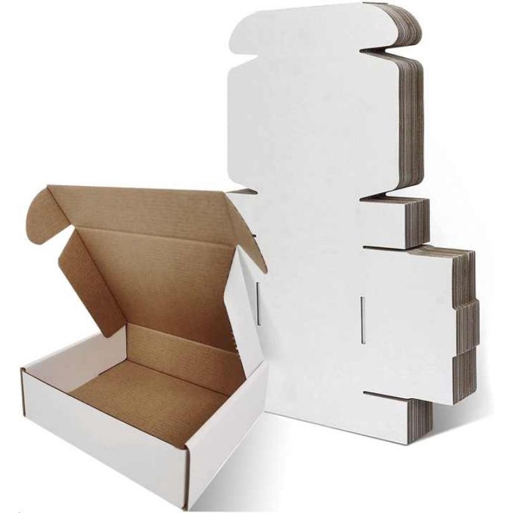 10 unid Caixa de Papelão branca para Ecommerce/correio (28cmx18cmx9cm)