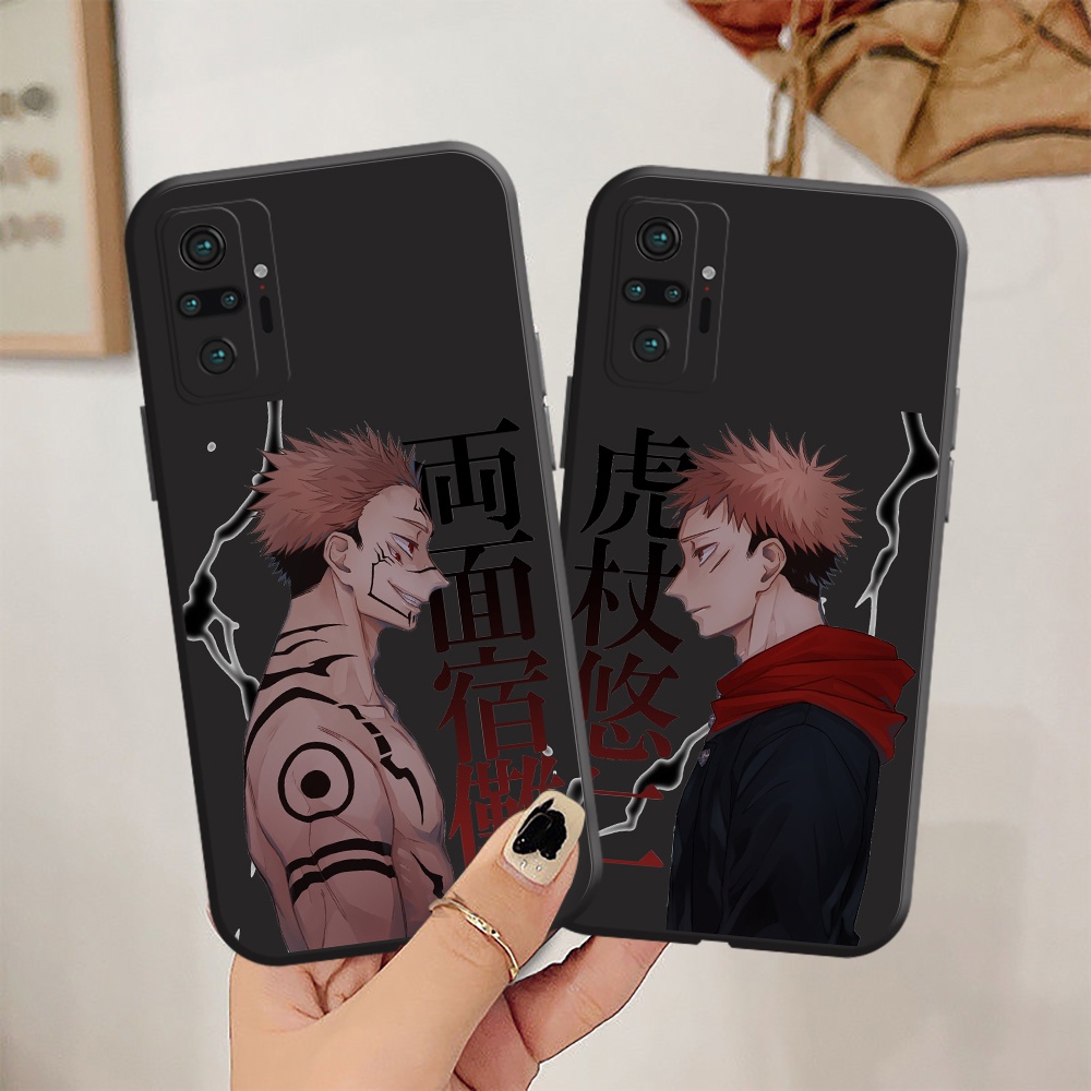 Jujutsu Kaisen Itadori Yuji Sukuna Xiaomi Redmi Note 9 9T 10 Pro Max 10T 10S 10X 9 Pro 9A 9i 9AT 9T 9 8T 8 7 Pro 8 8A Pro Xiomi Not Para Capinha de Celular Macia Capa Gojo Satoru Anime Soft Silicon Phone Case