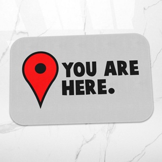 Tapete Decorativo You Are Here - Também é uma ótima opção de presente criativo e diferente em Oferta na Shopee