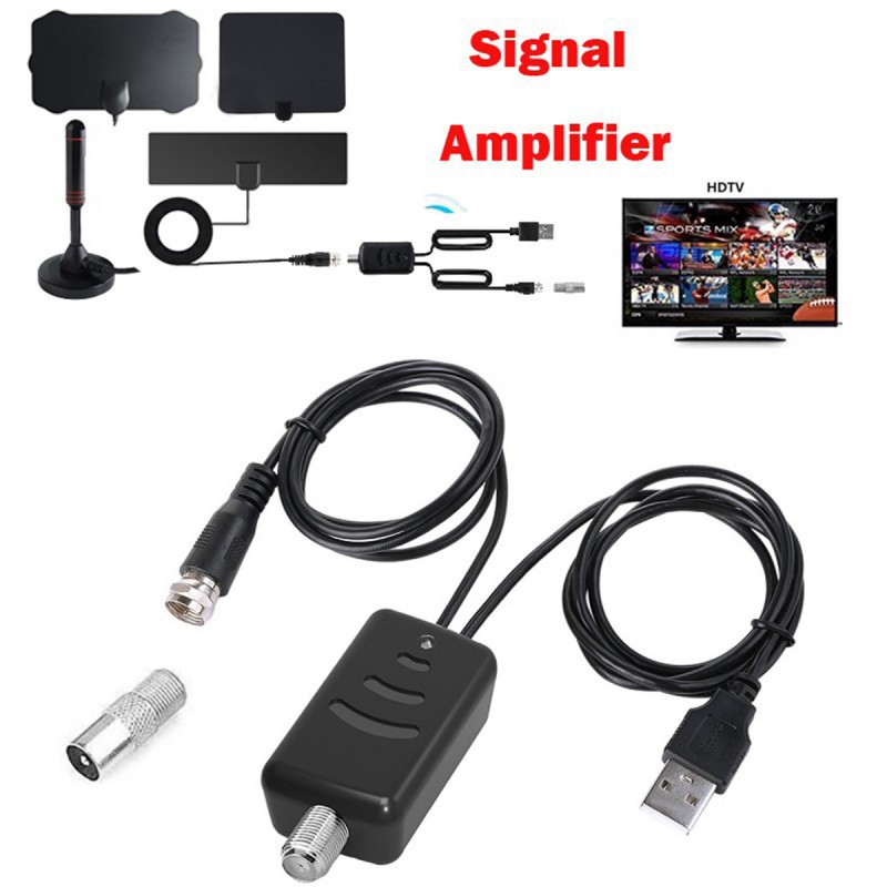 980 milhas 4 k 25db alto ganho digital hd tv caixa dtv antena de tv digital  com amplificador de sinal impulsionador ativo design plano hd antena|Antena  de TV| - AliExpress