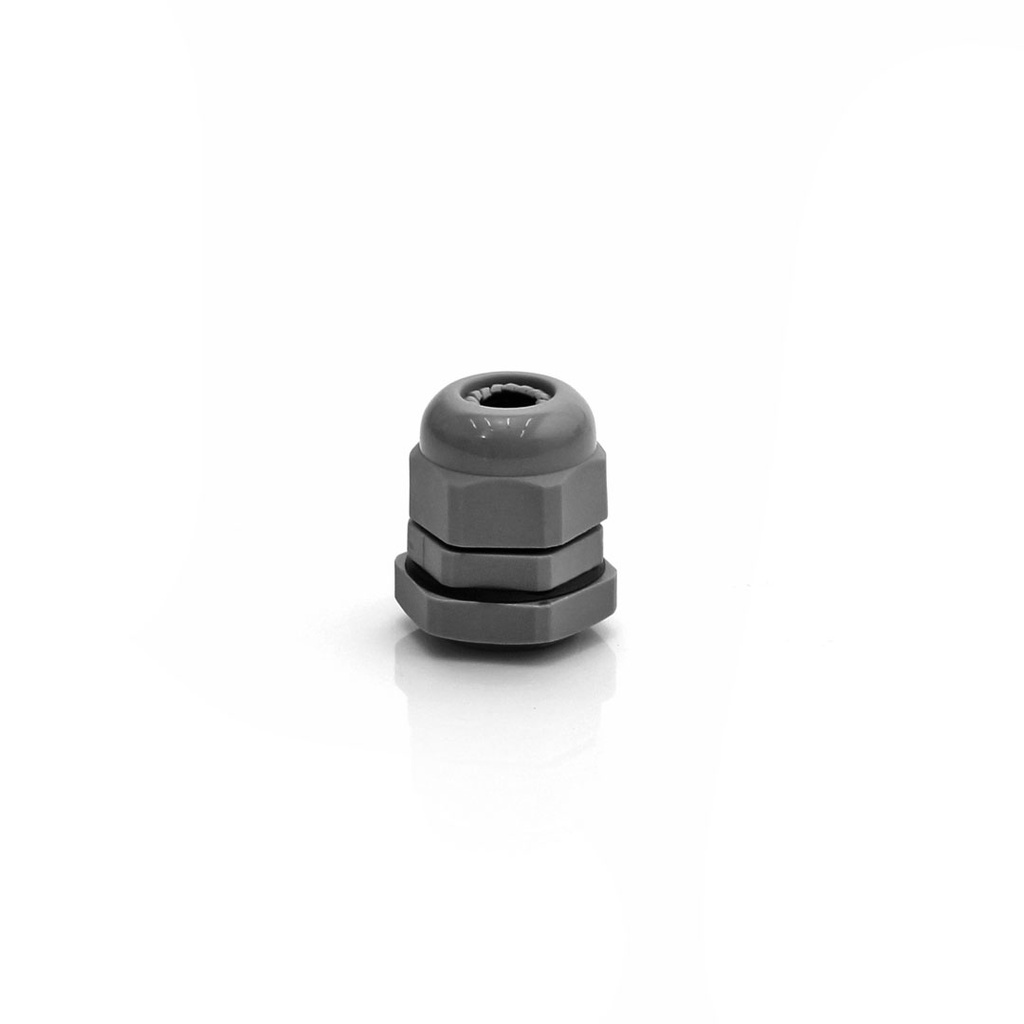 Prensa Cabo Rosca PG 16 Em Nylon Cinza 703/CC Strahl