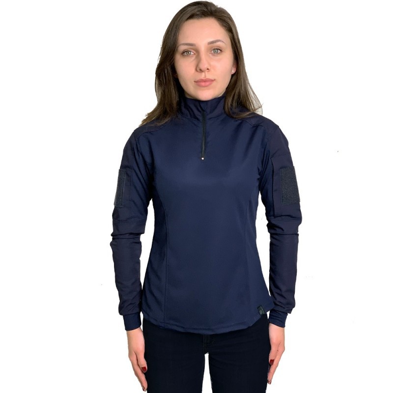 Combat Shirt Feminina Militar Tática Bélica - Azul Marinho