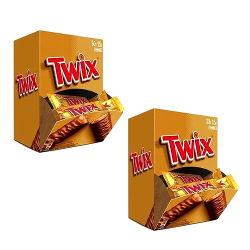 Kit 2 Chocolate Twix 15gr C/30un- Mars