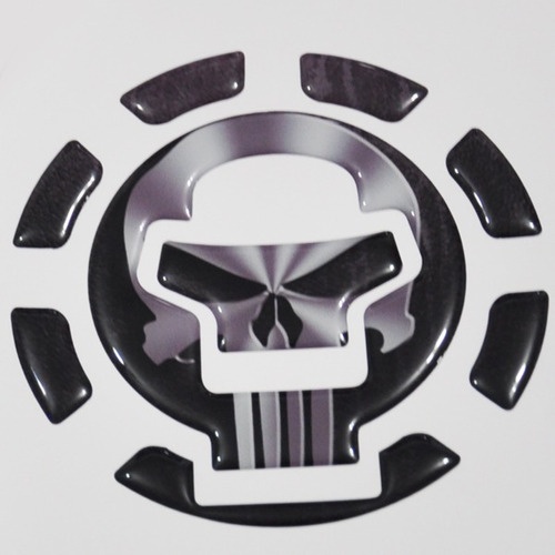 Protetor Bocal 3d Caveira M1 Tanque Moto Suzuki Gsx 750 F