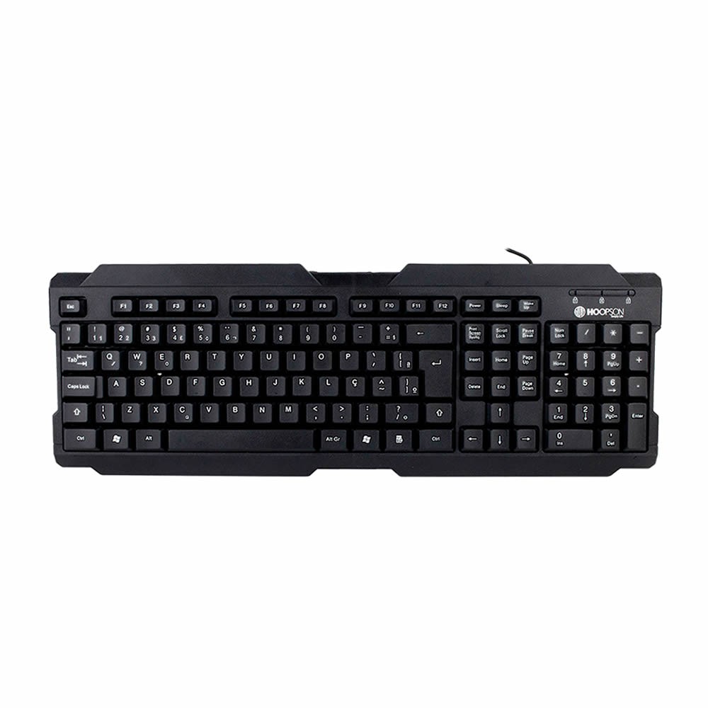 Teclado Gamer USB Hoopson TPC-063 Standard Design Ergonômico Anti-Respingo Preto - Hoopson