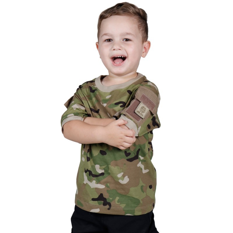 Camiseta Infantil Camuflada Ranger Kids Bélica - Multicam